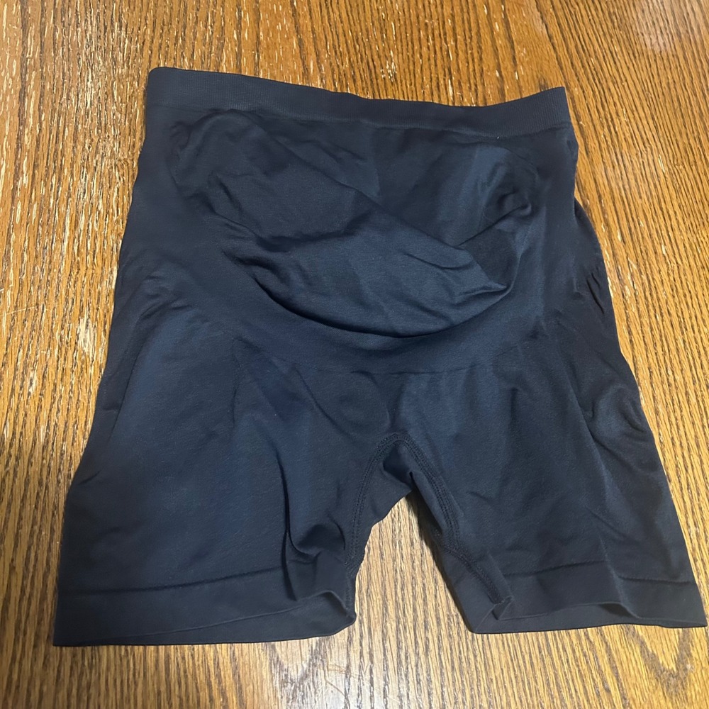 Enerful Maternity Shapewear Shorts Black High Waist Support Small